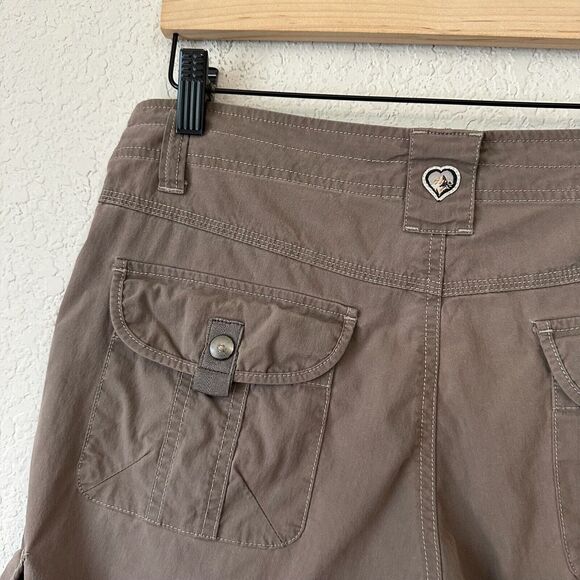 KUHL Womens Cargo Outdoor Shorts Utility Stretch in Brown - Picture 2 of 11
